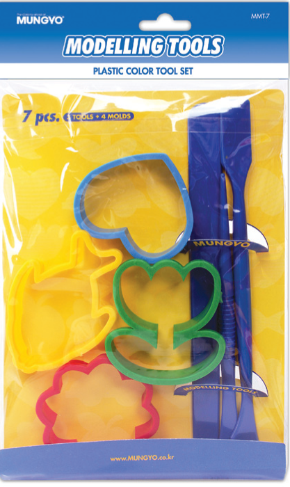 MUNGYO #MMT-7 彩色手工泥膠 模具 (7件庄)