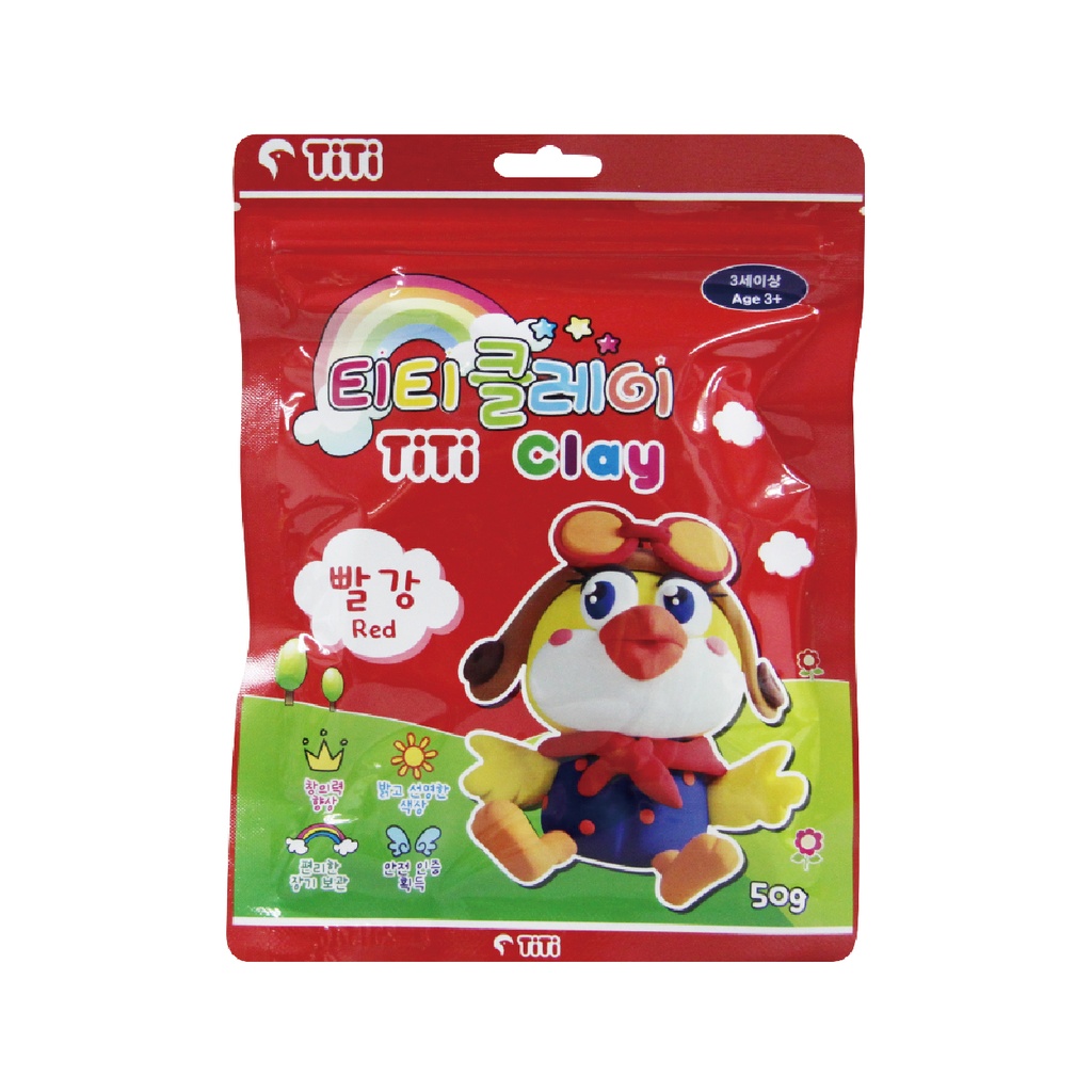 TITI 輕黏土 50G 紅色