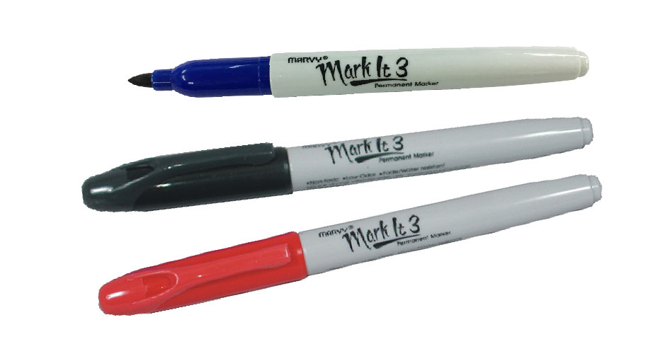 MARVY #5080 MARKIT-3 油性筆 SIGN PEN (幼紅)
