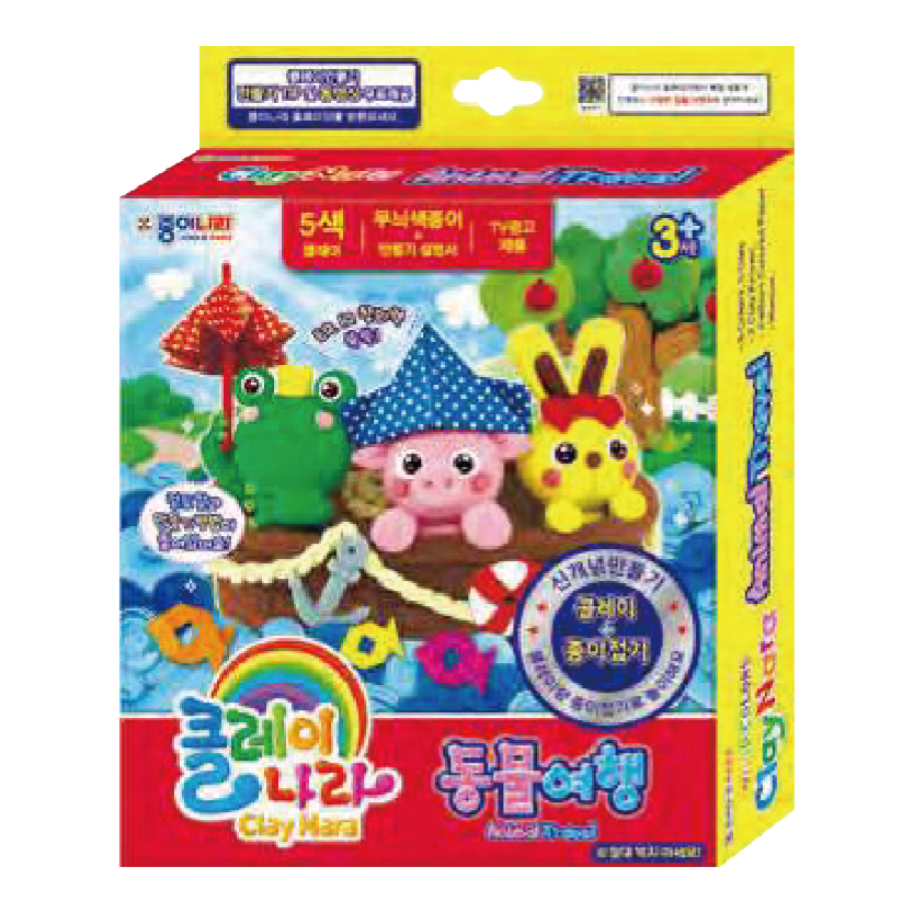 JONG IE NARA AJG00136 動物旅遊記輕黏土+摺紙套裝