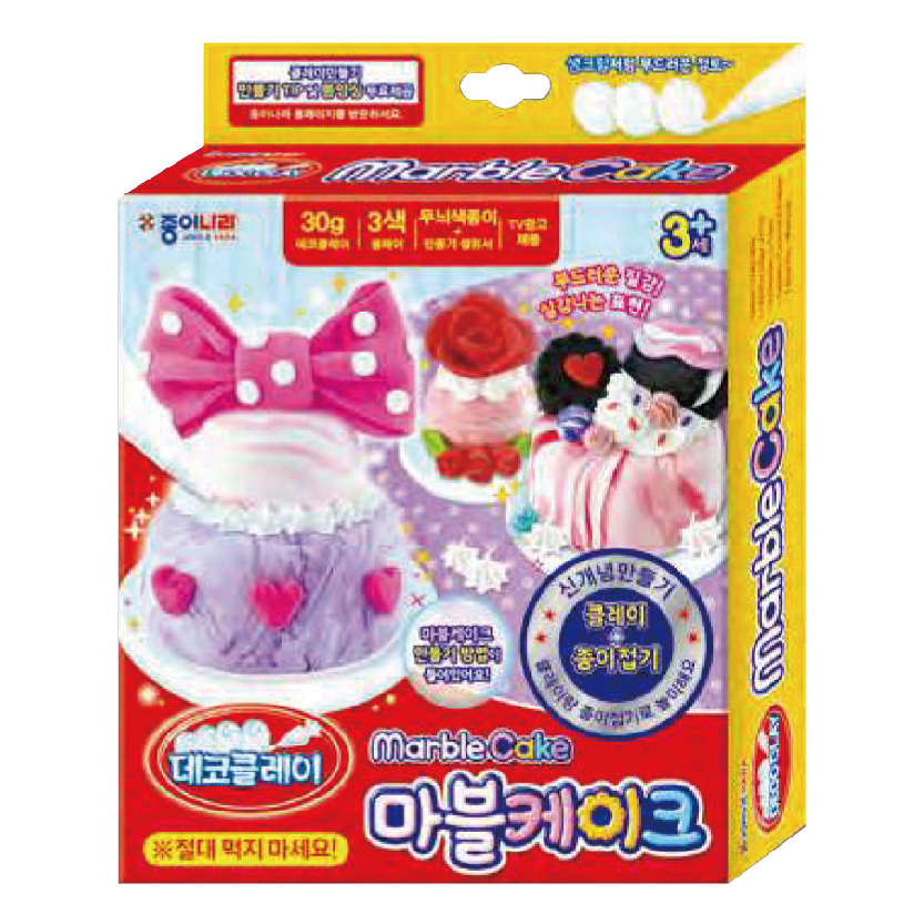 JONG IE NARA #AJG00131 雲石蛋糕輕黏土+摺紙套裝