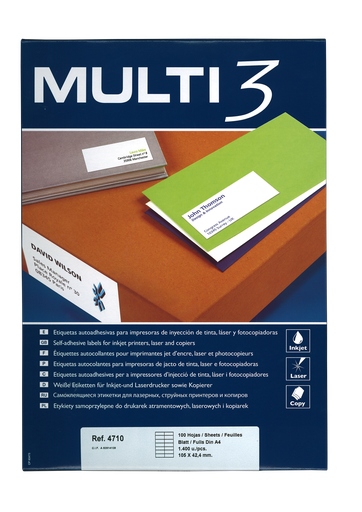 [CPLM33U04716] MULTI3 #04716 三用 LABEL 38 X 21.2MM 65'S