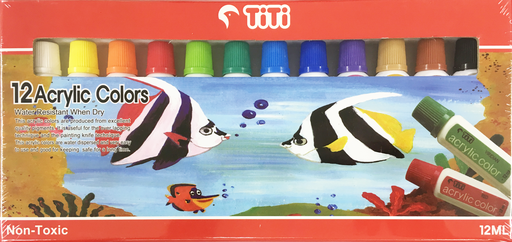 [PNCTIACAC12ML12] TITI #AC-12ML-12 12色 亞加力膠彩