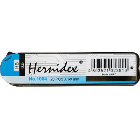 [PNLHD1004HB] HERNIDEX #1004-HB 0.5mm 鉛芯(20枝/筒)