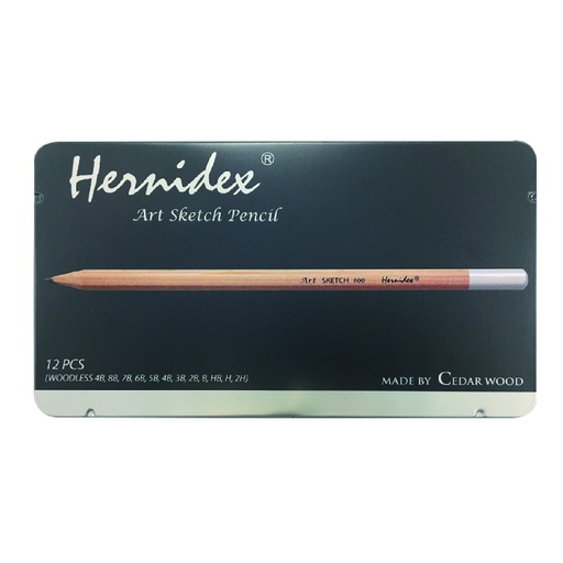 [PNLHD800AS12TN] HERNIDEX #800AS-12TN CEDAR WOOD 素描筆